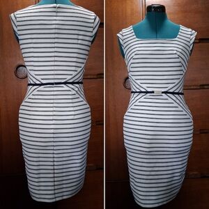 Striped Navy Dress